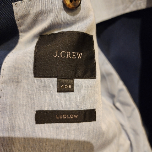 Jcrew Ludlow Navy Cotton Suit Jacket 40S - Picture 4 of 4